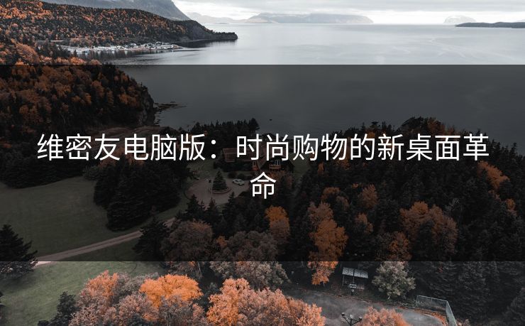 维密友电脑版:时尚购物的新桌面革命 维密友电脑版:时尚购物的新桌面革命